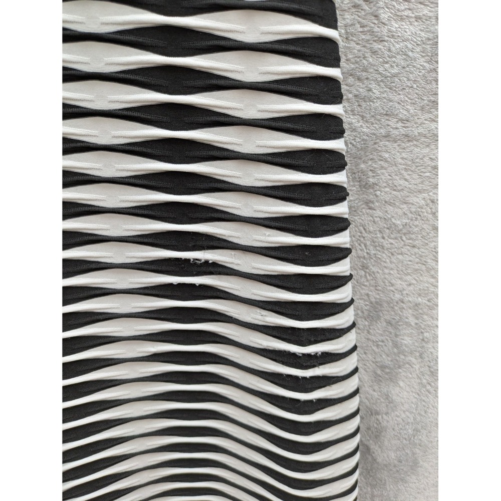 Women's Maxi Skirt Medium Waved‎ Stripes Textured Stretch Casual Artsy Boho READ - Picture 4 of 11